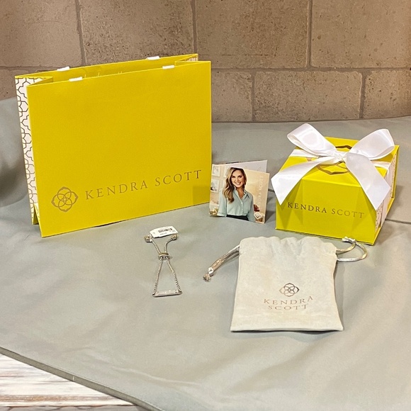 Bar Pendant Adjustable Silver Bracelet by Kendra Scott - Picture 3 of 3